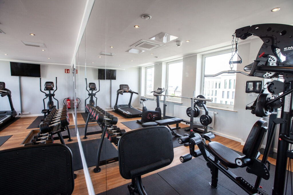 Fitnessraum im Elens Hotel Bremen